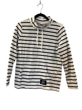 Princess Cruises Womens Blue White Striped Long Sleeve Nautical Top Shirt Medium